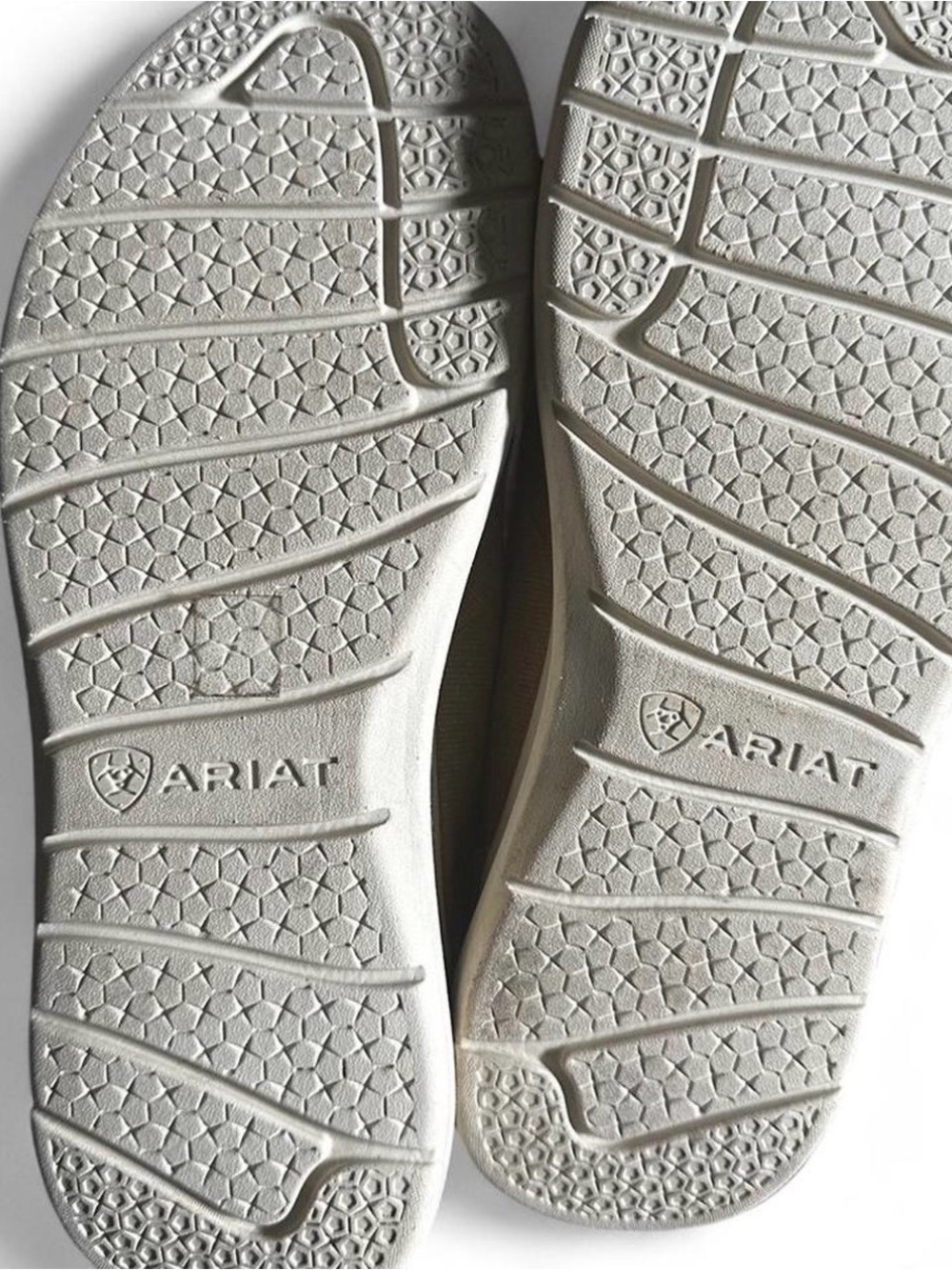 Ariat Women’s Tan Canvas Boat Shoes with Cream Laces - Picture 7 of 7